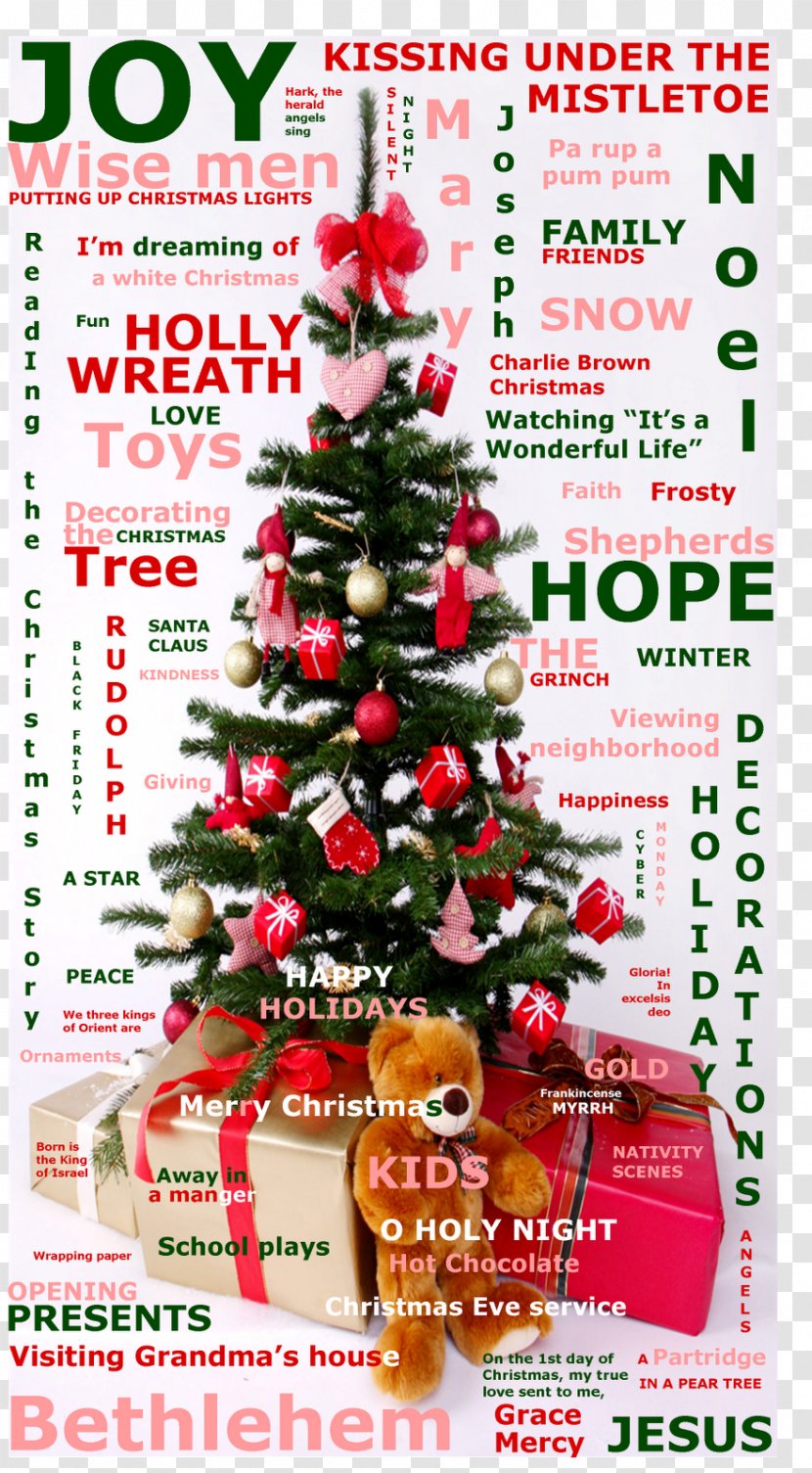 Christmas Tree Sampheng Ornament Gift - Child Transparent PNG