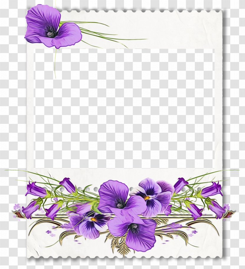 Purple Flower Wreath - Petal - Wildflower Viola Transparent PNG
