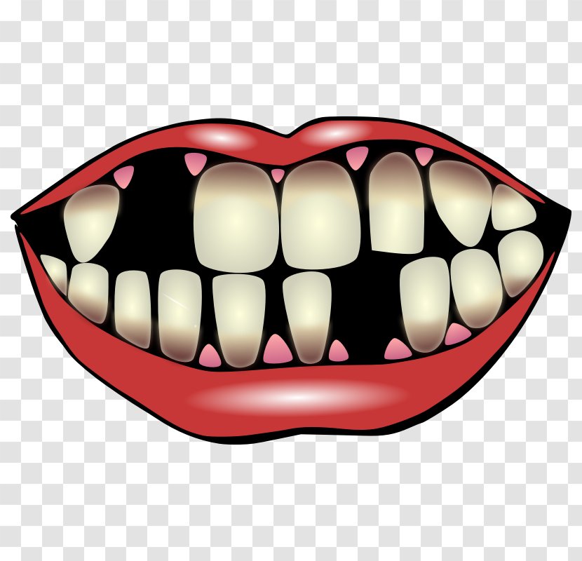 Joker Smile Tooth Clip Art - Heart - Images Teeth Transparent PNG