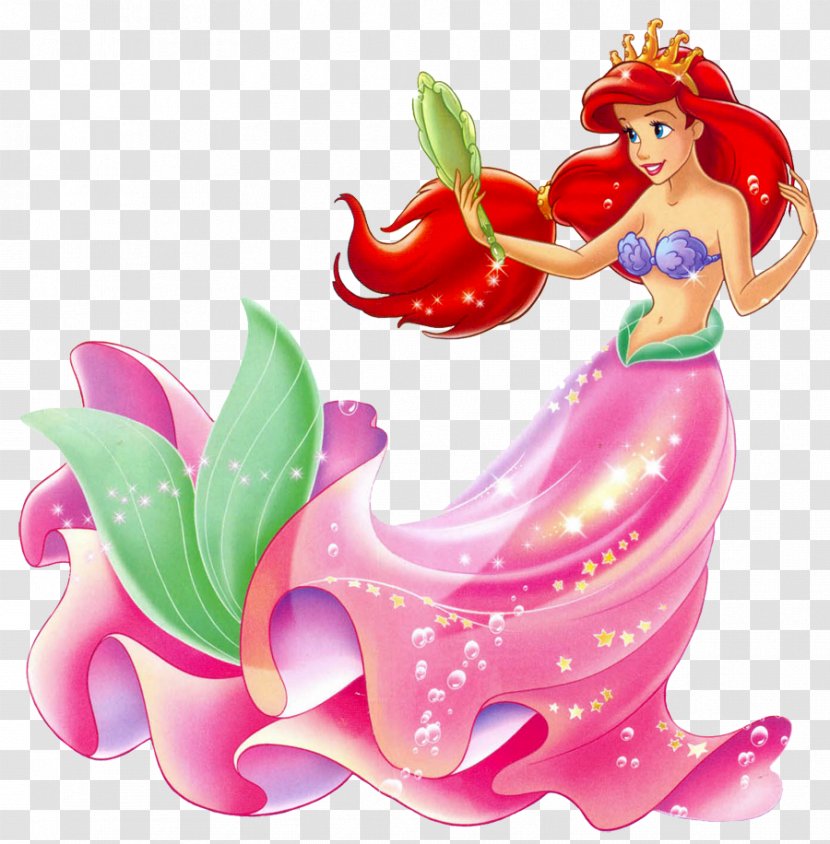 Ariel Princess Aurora Belle Disney Jasmine - Mermaid Transparent PNG