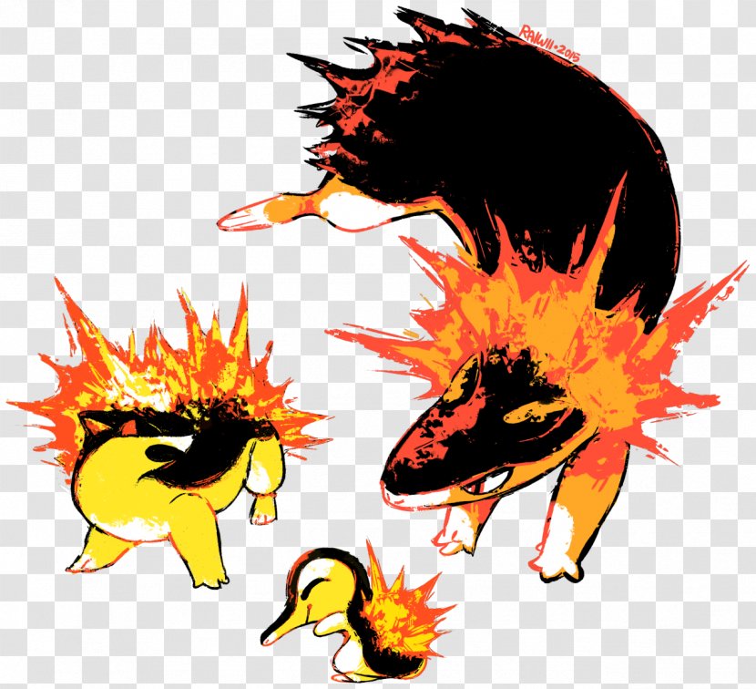 Pikachu Pokémon Crystal Quilava Cyndaquil - Typhlosion Transparent PNG