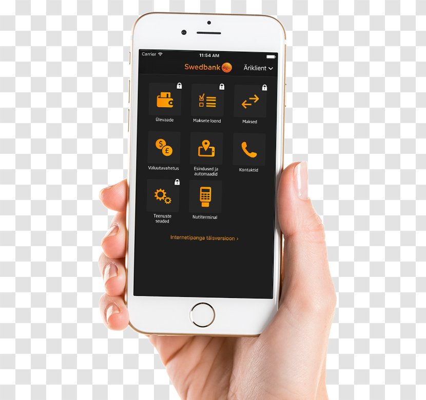 Feature Phone Smartphone Mobile Banking Swedbank Transparent PNG