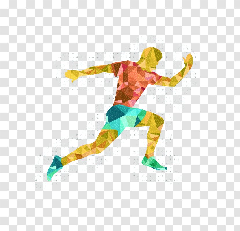 Olympic Games Running Euclidean Vector Illustration - Fictional Character - Man Transparent PNG