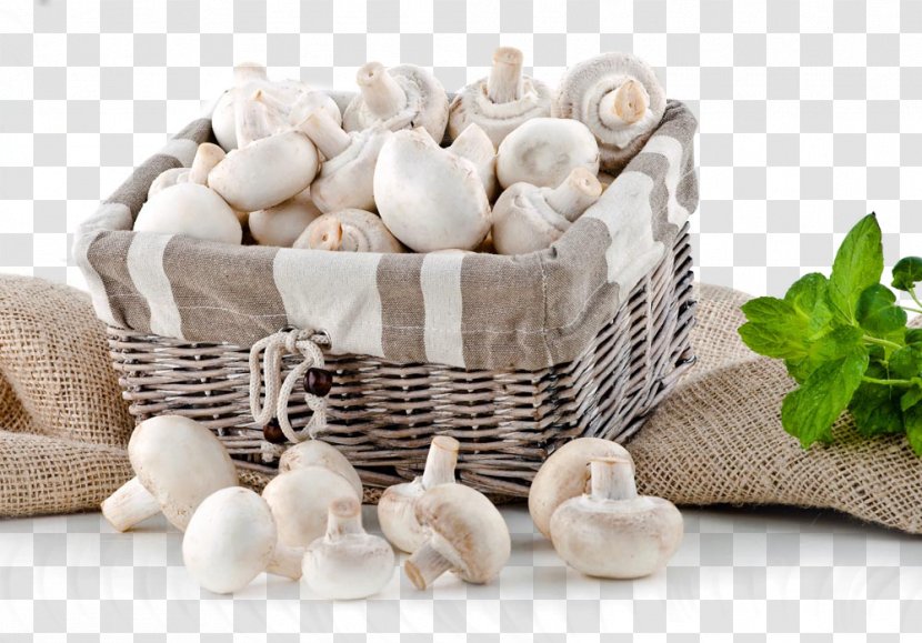 Edible Mushroom Ingredient Photography - Vegetable - Basket Transparent PNG