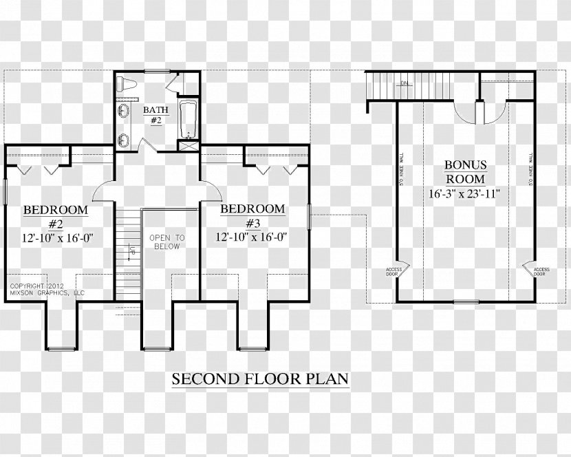 House Plan Floor Storey - Number Transparent PNG