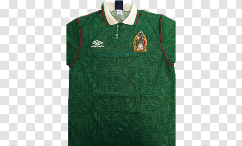 T-shirt Sleeve Mexico National Football Team Polo Shirt - Collar Transparent PNG