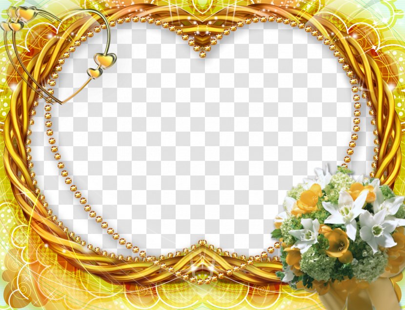 Picture Frames Clip Art - Heart - Abstract Floral Frame Transparent PNG