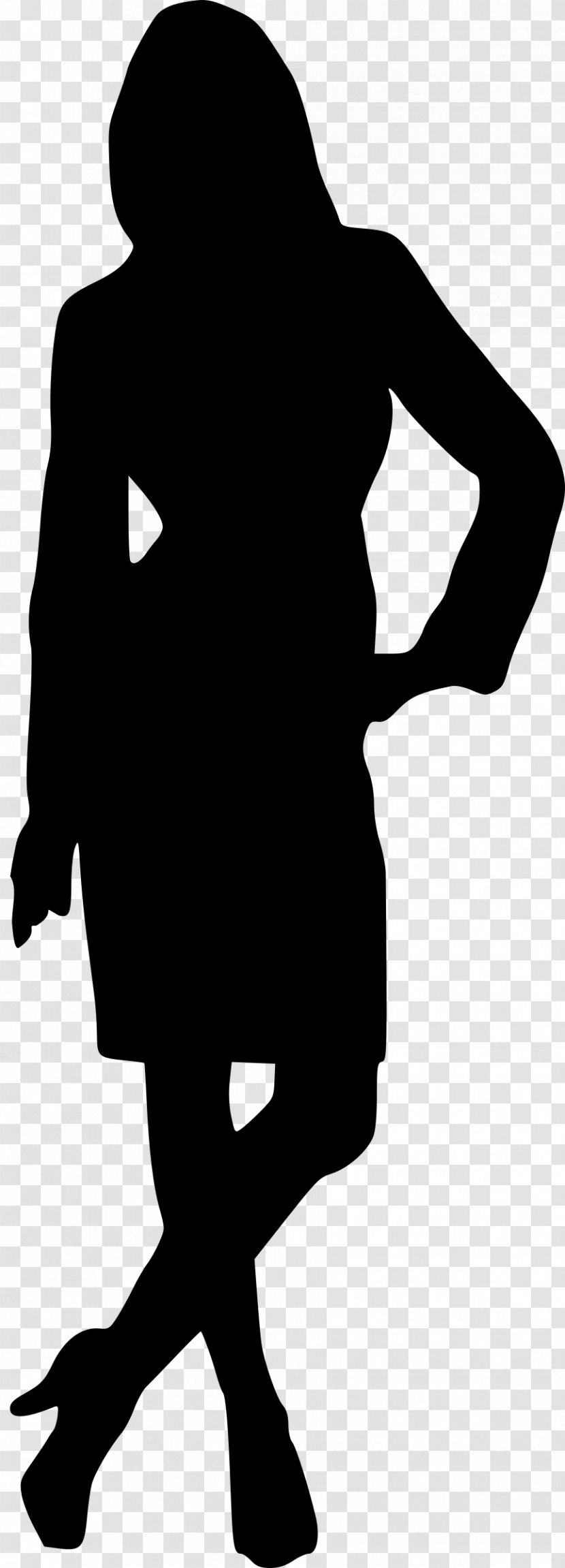 Woman Silhouette Drawing Clip Art - Dress Transparent PNG