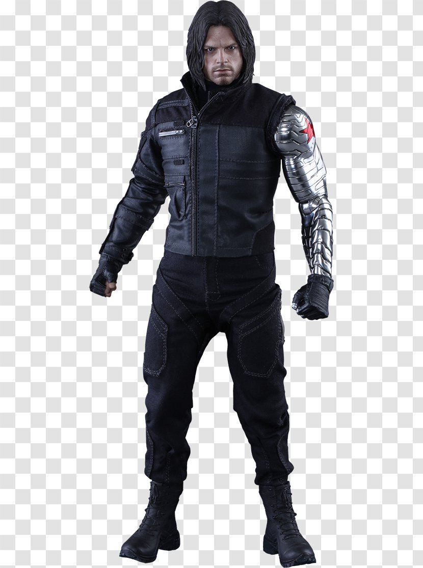 Captain America: Civil War Bucky Barnes Sebastian Stan Black Widow - 16 Scale Modeling - America Transparent PNG