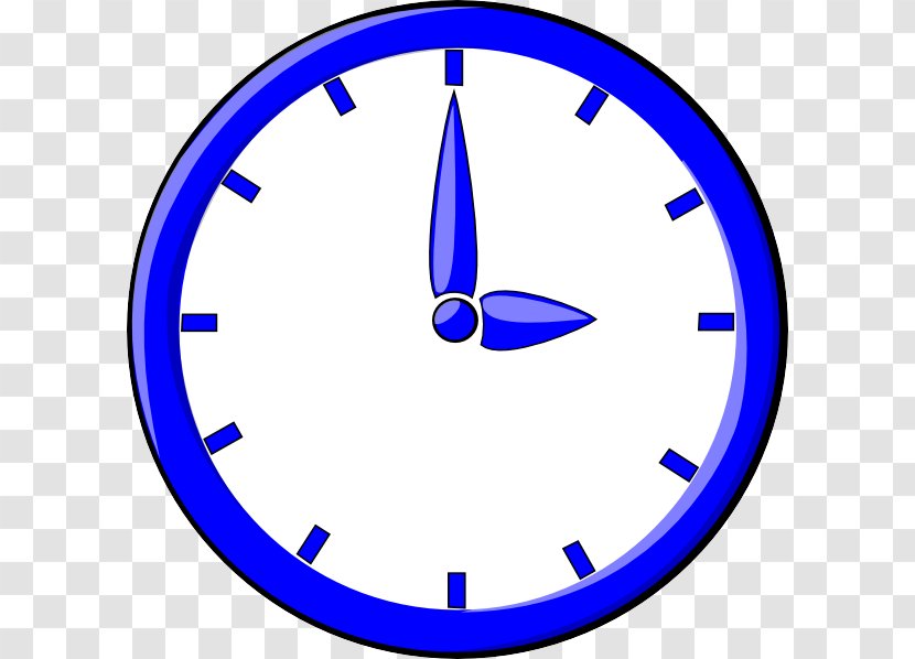 Blue Clock Clip Art Circle Electric - Symbol Transparent PNG