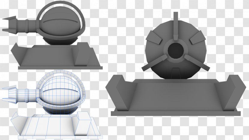 Art Alien Turret 3D Computer Graphics - Hardware Transparent PNG