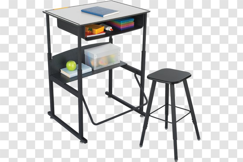 Standing Desk Sit-stand Table - Stool - Students Lie Asleep On The Desks Transparent PNG