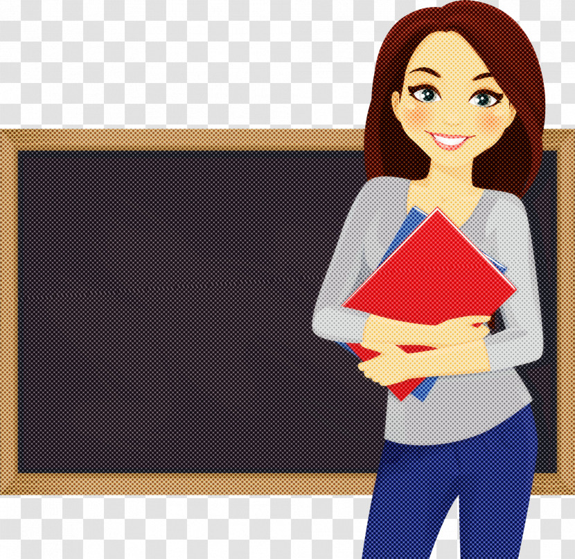 Cartoon Blackboard Room Teacher Job Transparent PNG