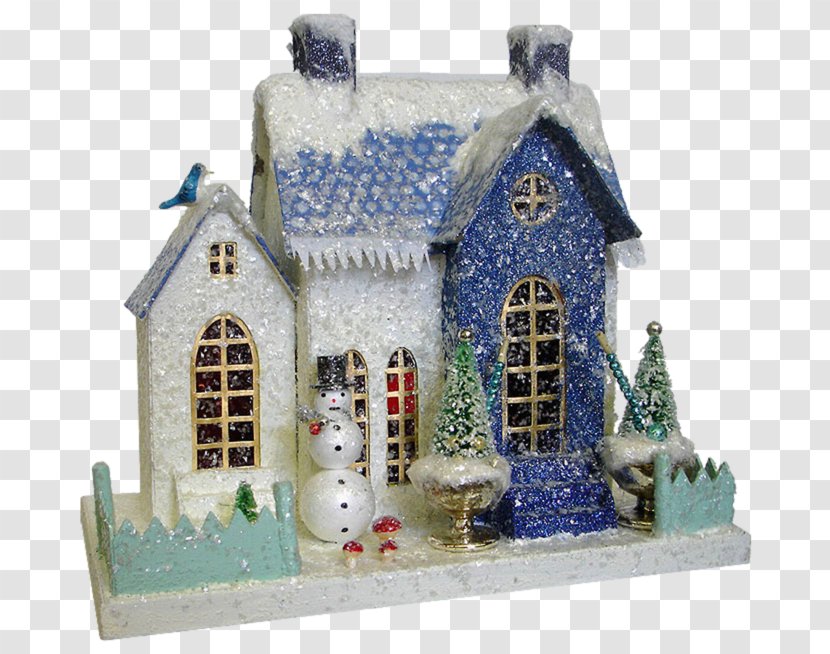 Paper Gingerbread House Christmas Village Transparent PNG