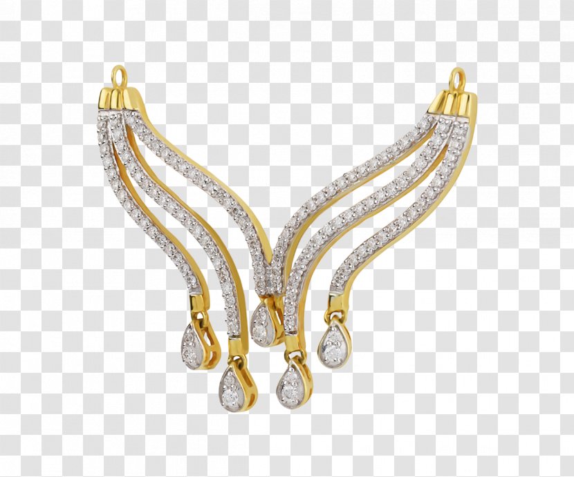 Necklace Earring Body Jewellery Diamond - Orra Transparent PNG