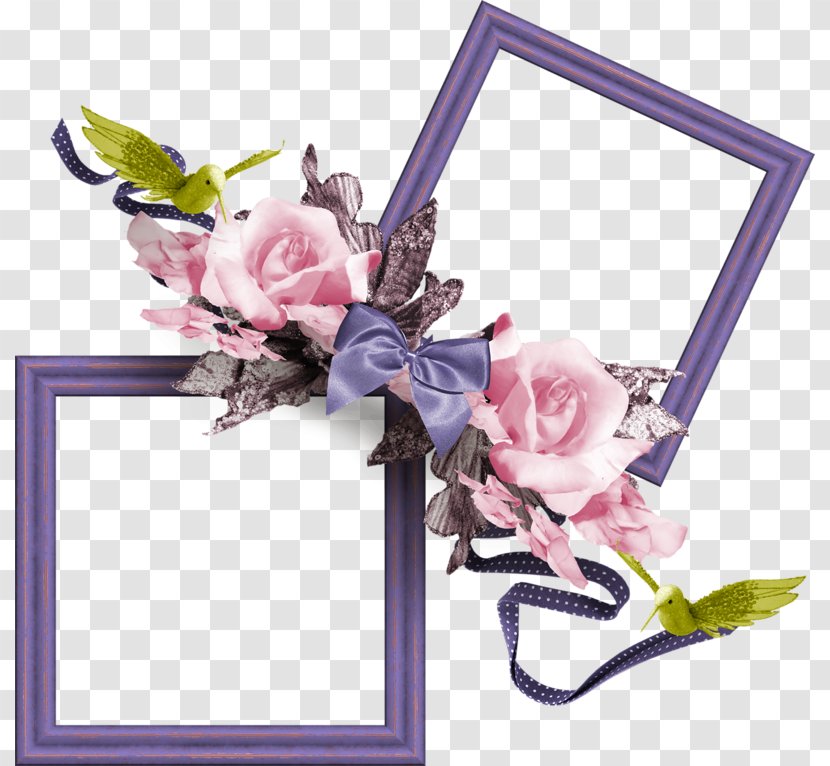 Rectangle Picture Frames Clip Art - Pink - Flower Arranging Transparent PNG