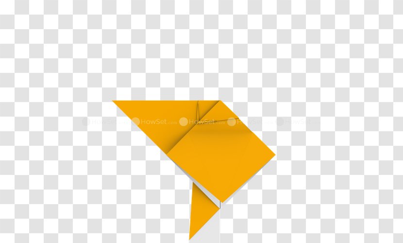 Paper A4 Origami Rectangle - Yellow Transparent PNG