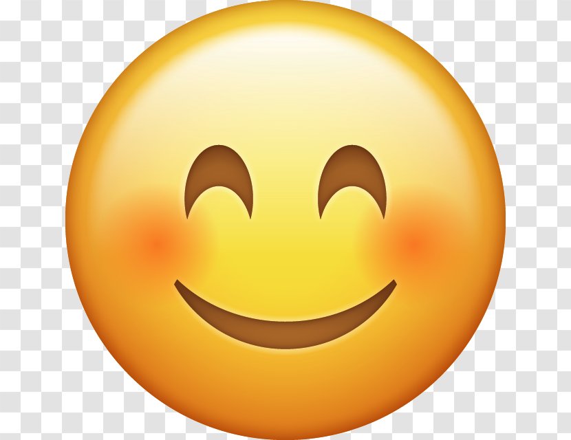 Emoji Emoticon Smiley - Happiness - Blushing Transparent PNG