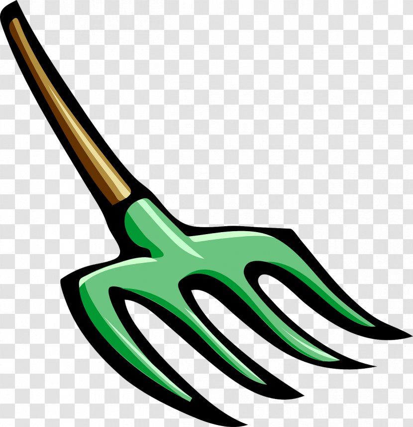 Pitchfork Clip Art - Pixabay - Green Fork Transparent PNG