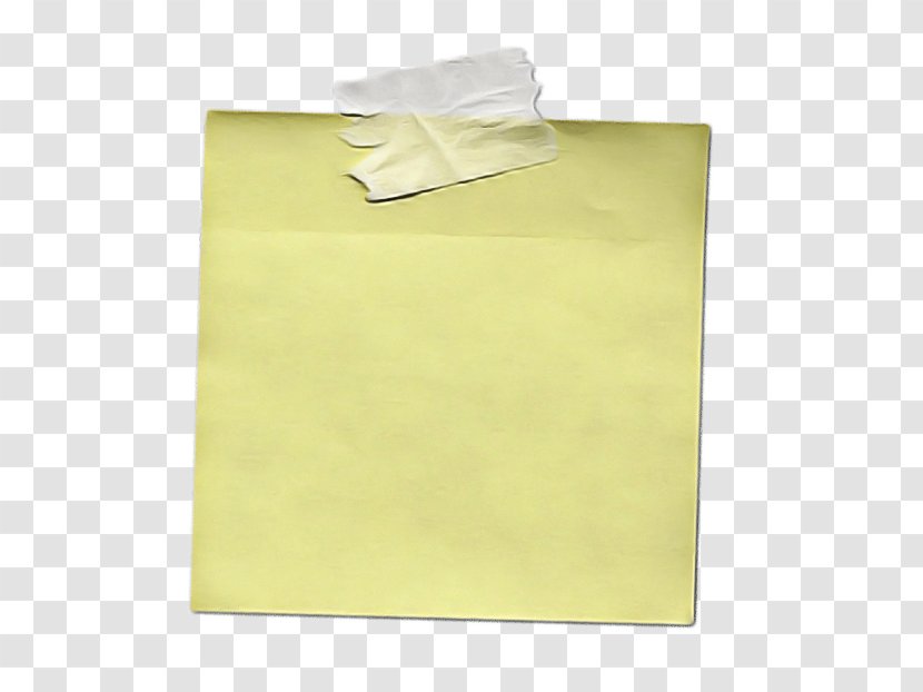 Sticky Note - Sticker - Rectangle Beige Transparent PNG