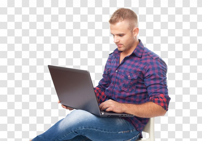 Stock Photography Laptop Computer Keyboard - Sitting - Young Men And Women Transparent PNG
