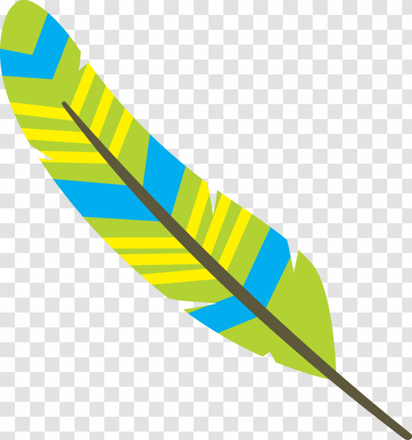 Leaf Line Angle Yellow Meter Transparent PNG