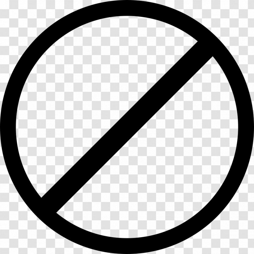 No Symbol Clip Art - Monochrome Photography - Sign Transparent PNG