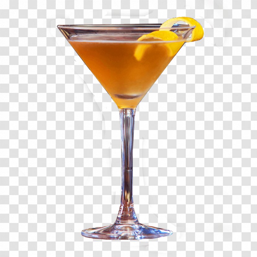 Martini Cocktail Garnish Blood And Sand Rob Roy - Gin Glass Transparent PNG