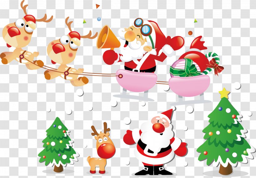 Santa Claus Christmas - Happy Vector Transparent PNG