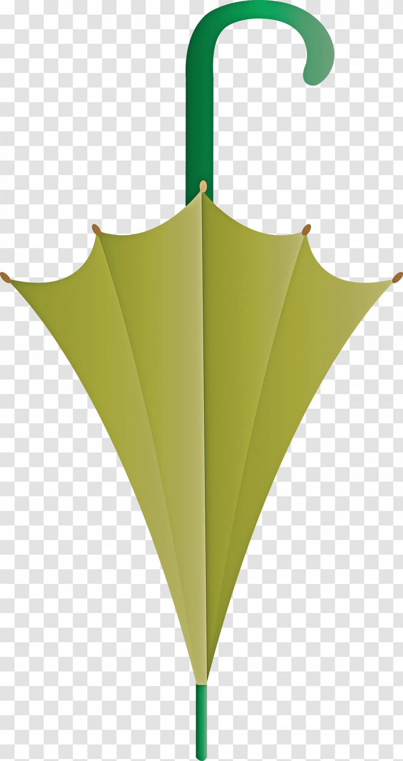 Green Leaf Line Plant Umbrella Transparent PNG