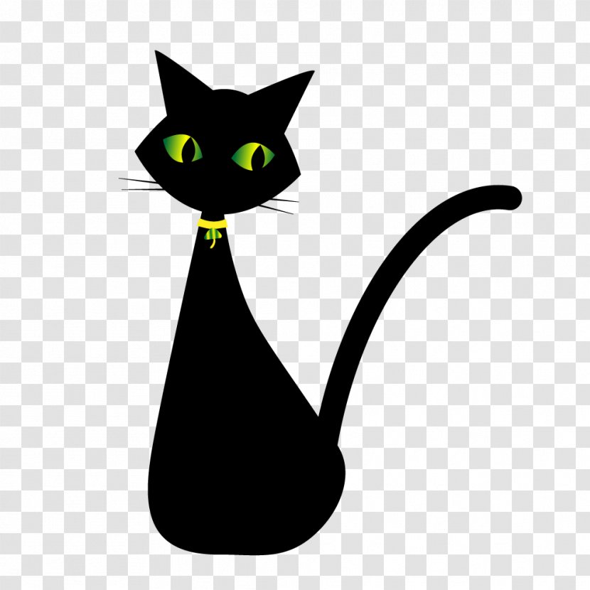 Black Cat Whiskers Domestic Short-haired Image - Small To Medium Sized Cats Transparent PNG