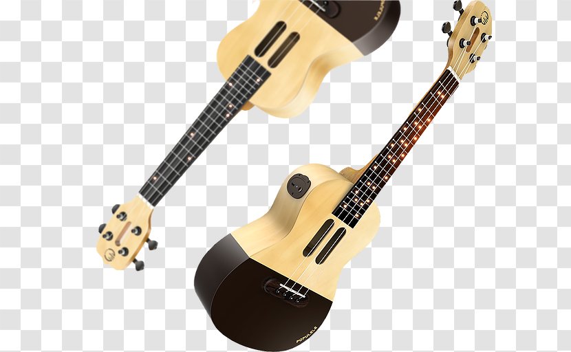 Bass Guitar Ukulele Acoustic Tiple Cuatro - Cartoon Transparent PNG