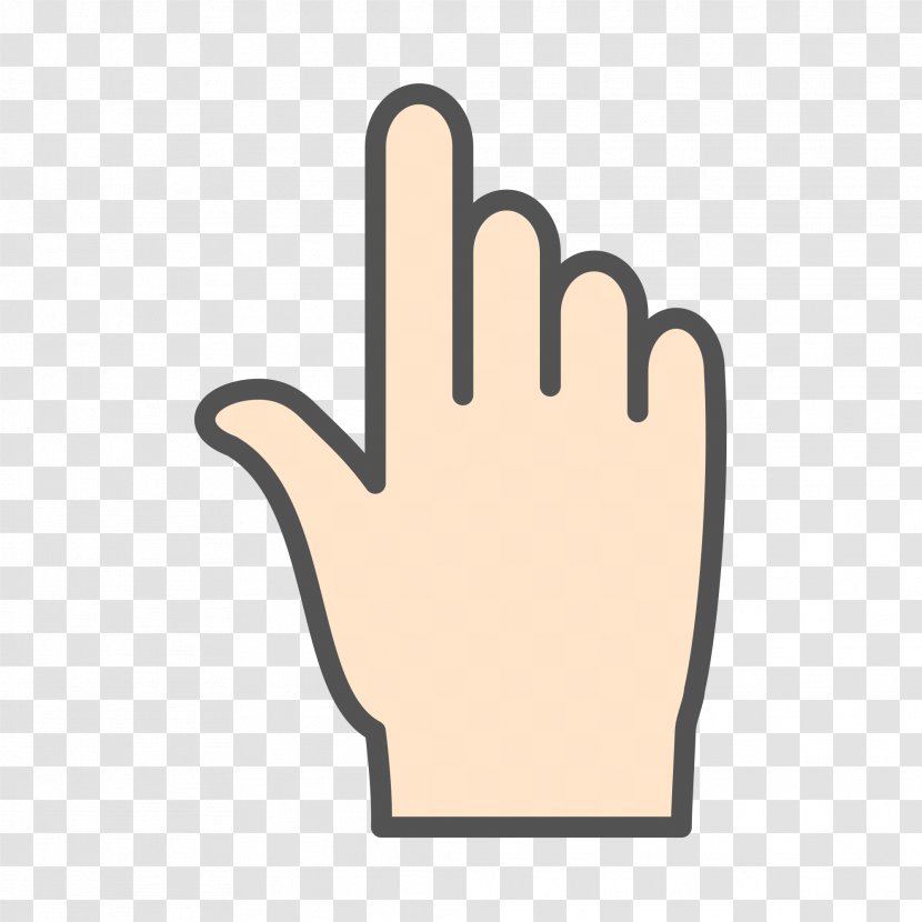 Computer Mouse Pointer Finger Cursor - Hand Model - Fingers Transparent PNG
