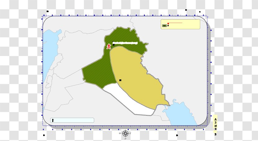 Vector Map Point Line World - Iraq Transparent PNG