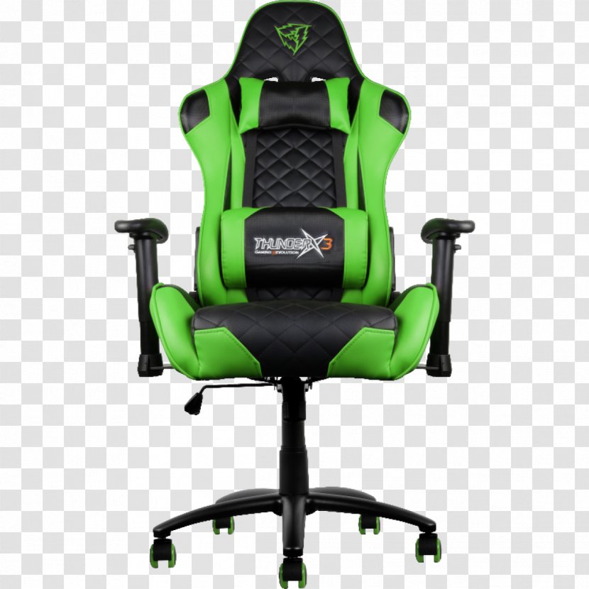 Gaming Chair Green Wing Video Game - Orange Transparent PNG