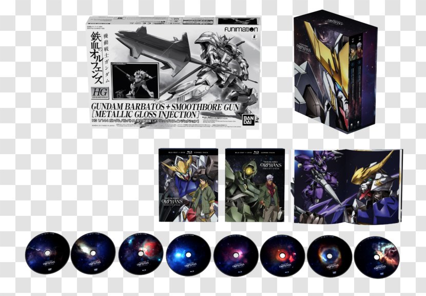 Blu-ray Disc Mikazuki Augus Mobile Suit Gundam: Iron-Blooded Orphans - Season 1 Box Set4 Seasons Hull Ltd Transparent PNG