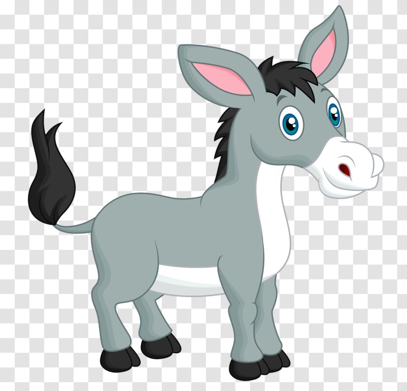 Donkey Mule - Animation - Cartoon Transparent PNG