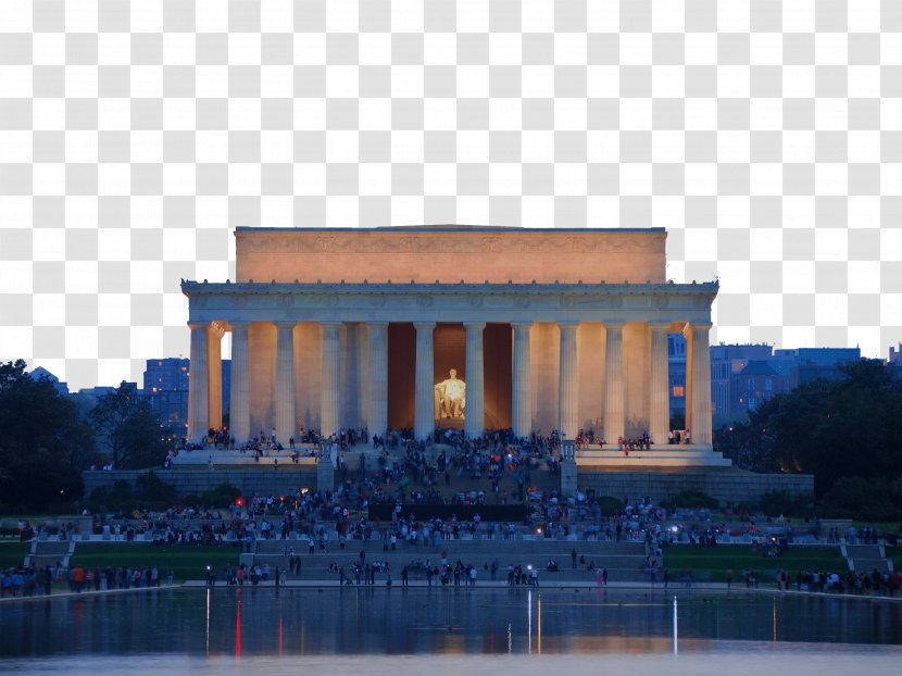 Lincoln Memorial Washington Monument Thomas Jefferson United States Capitol Abraham - Real Estate - At Night Transparent PNG