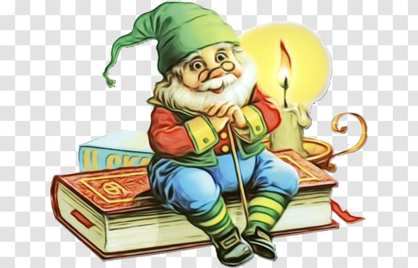 Santa Claus - Reading - Garden Gnome Christmas Eve Transparent PNG
