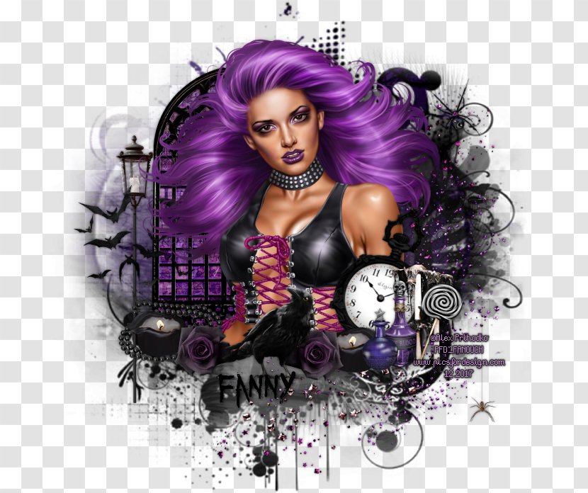 Hair Coloring Black Album Cover Purple Transparent PNG