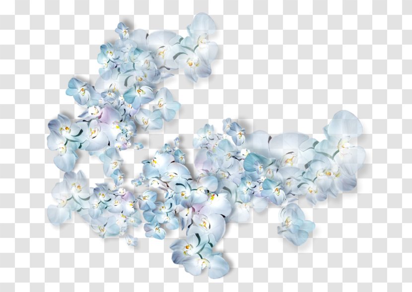 Blue French Hydrangea Petal 装飾花 - Bead - Flower Transparent PNG