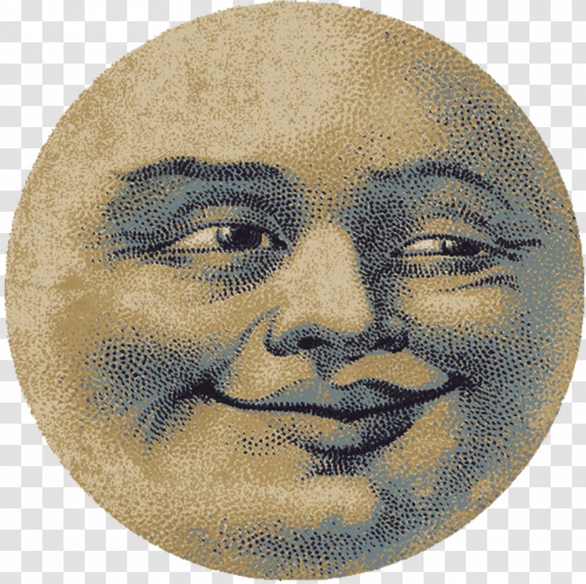 Moon Face United States Lunar Eclipse Full - Light Transparent PNG