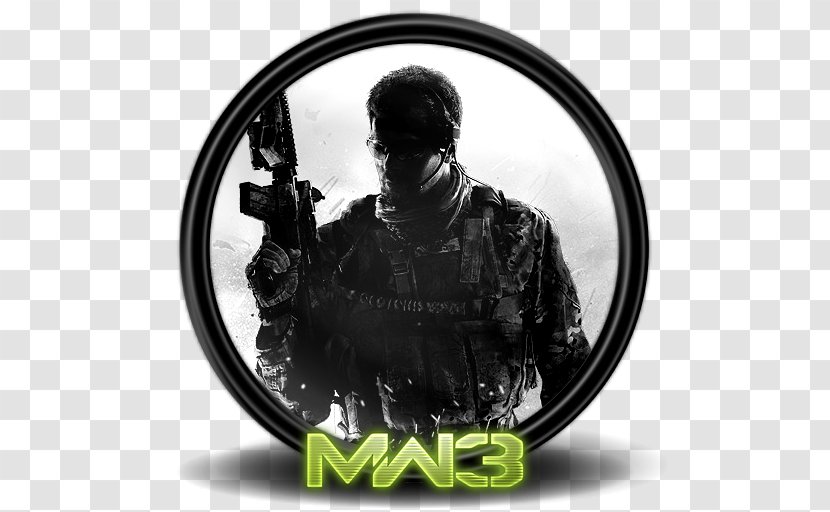 Black And White Font - Call Of Duty World At War - CoD Modern Warfare 3 1a Transparent PNG