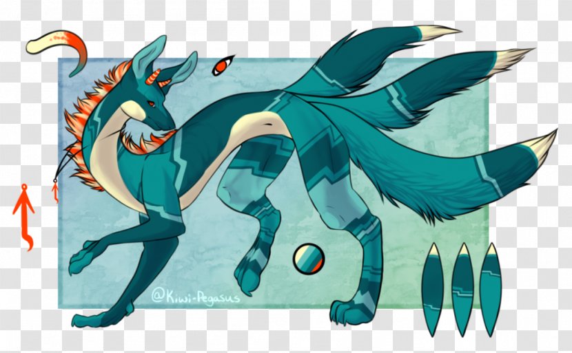 Cartoon Dragon Teal - Animal - Seafom Transparent PNG