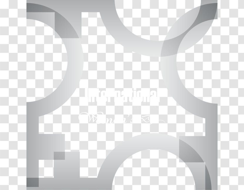 Symbol Black And White Pattern - Women's Day Element Transparent PNG