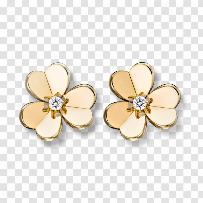 Earring Van Cleef & Arpels Diamond Gold Jewellery - Colored Transparent PNG