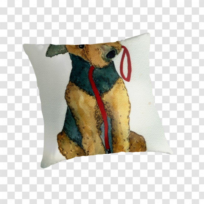 Airedale Terrier Dog Breed Throw Pillows Cushion - Cafepress Transparent PNG