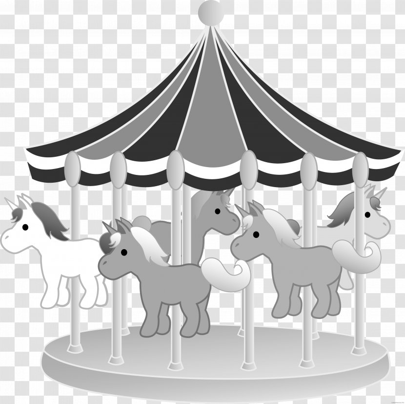 Clip Art Carousel Horse Illustration - Collage Transparent PNG