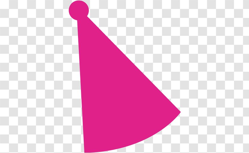 Pink Party Hat Red - Maroon - Birthday Transparent PNG