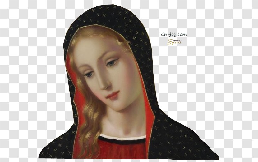 Headgear Eyebrow - Cartoon - Virgin Mary Transparent PNG